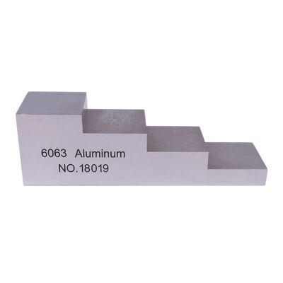 4 Step Ultrasonic Calibration Block with 0.25-0.5-0.75-1.0 Inch Thickness and Various Materials
