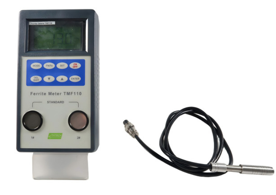 เครื่องวัดเฟอร์ไรต์ดิจิตอล Fe% Fn จอแสดงผล Lcd สแตนเลสสตีลโพรบ