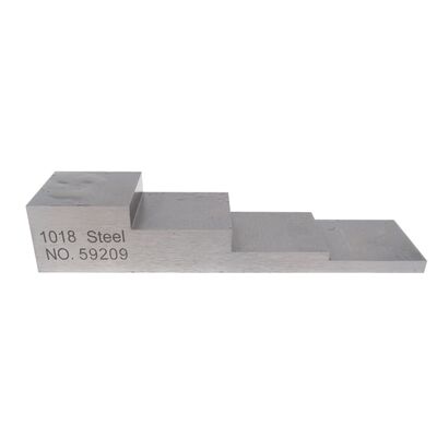 4 ขั้นตอน Ultrasonic Calibration Block ความหนา 3-5-10-15mm ใน 1018 เหล็กสําหรับการทดสอบ Ultrasonic