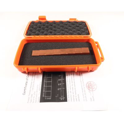 ความหนา 8 ขั้นตอน 1-2-3-4-5-6-7-8MM การทดสอบ Ultrasonic Calibration Reference Block สังกัดทองแดง