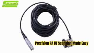 TMTeck Universal Mini-Wheel Encoder ใช้งานร่วมกับ Olympus NDT Standard PA Wedges สำหรับ Phased Array